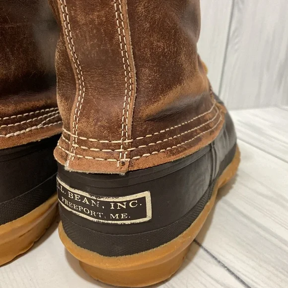 Vintage LL Bean Wool Lined Bean Boots - Picture 7 of 8